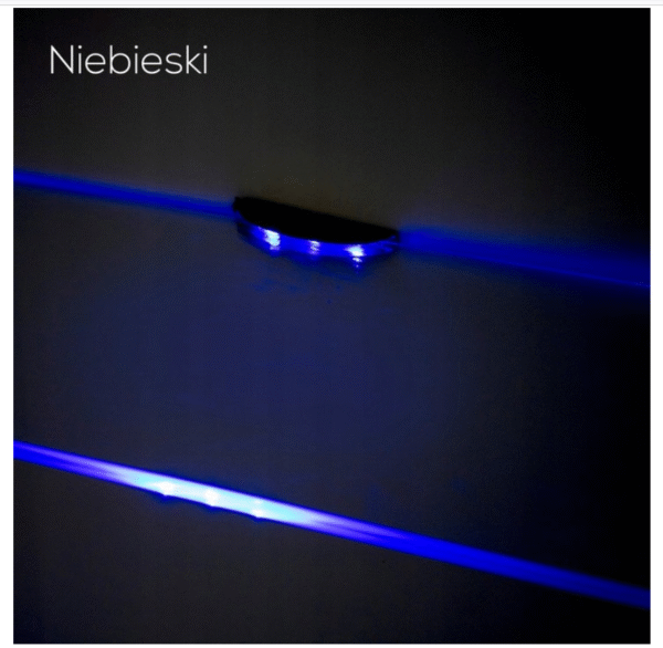 Zestaw 5  klipsów LED do półki szklanej Niebieski