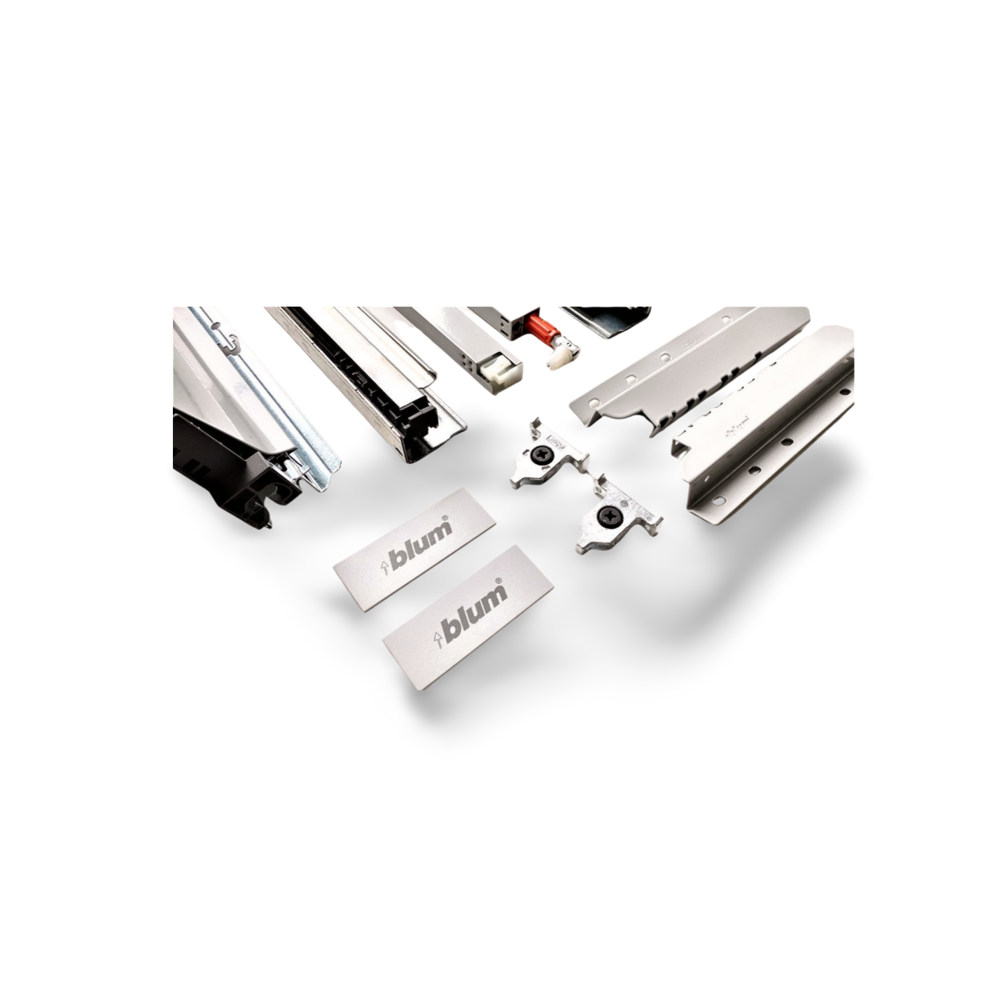 BLUM TANDEMBOX ANTARO D – Szuflada 450 mm, wysoki front z relingiem, BLUMOTION, szara, 30 kg - obrazek 2