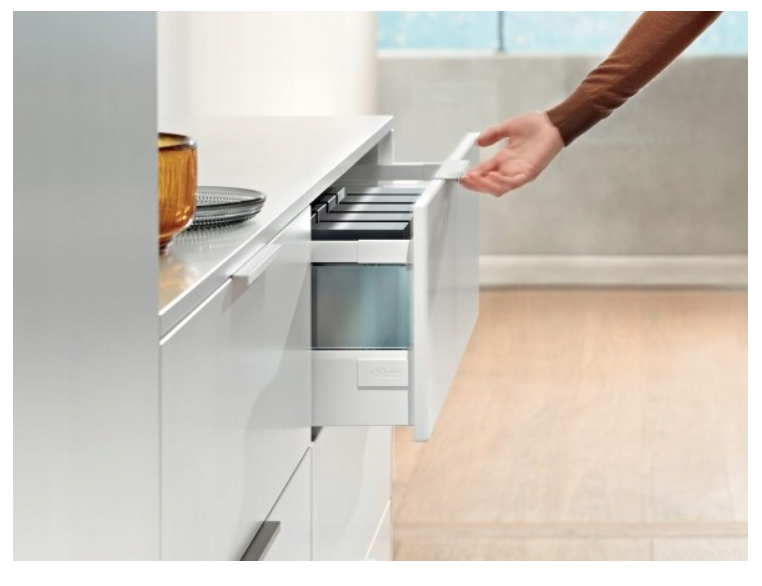 BLUM TANDEMBOX ANTARO D – Szuflada 450 mm, wysoki front z relingiem, BLUMOTION, szara, 30 kg - obrazek 14