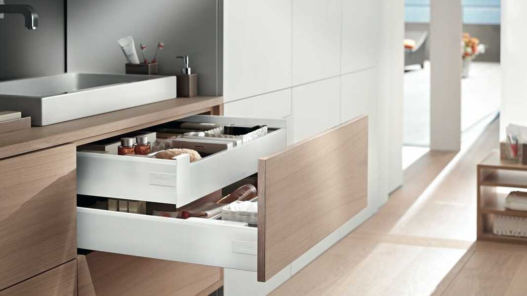 BLUM TANDEMBOX ANTARO D – Szuflada 450 mm, wysoki front z relingiem, BLUMOTION, szara, 30 kg - obrazek 13