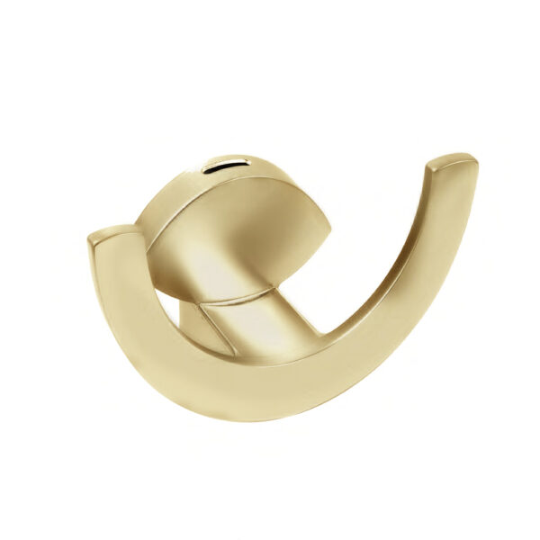 Wieszak meblowy podwójny złoty mat