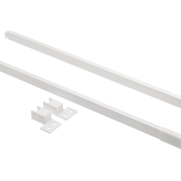 Reling GTV AXIS PRO wzdłużny,  kwadratowy, biały