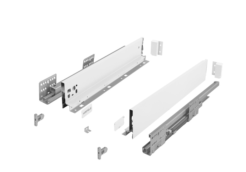 Szuflada Häfele Matrix S Slim 450 mm H84 biała cichy domyk 514.11.824 - obrazek 2
