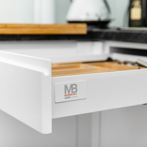 Szuflada GTV MODERN BOX, H=83 mm, L=450 mm, cichy domyk, biały